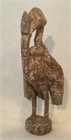 Carved African Bird Figurine