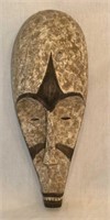 African Mottled Painted Wood Mask