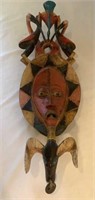 African Two Faced Wood Mask
