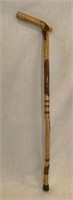 African Carved Wood Walking Stick