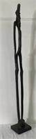 African Carved Stick Person Statue