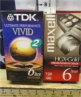 TDK and Maxell VHS Tapes Sealed