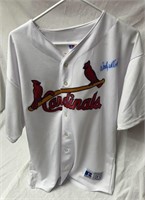 Woody Williams signed cardinals jersey