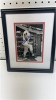 Stan Musial signed 9"x10” franed picture