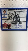 HOF Tony Esposito signed pic, and card