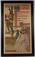 GRISELIDIS MASSENET, 1901 ORIGINAL FRAMED POSTER