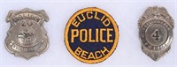 2- EUCLID BEACK PARK POLICE BADGES & PATCH