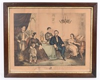 CURRIER & IVES GENERAL GRANT & FAMILY LITHO
