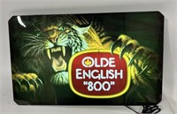 OLD ENGLISH 800 BEER TIGER LIGHTUP SIGN