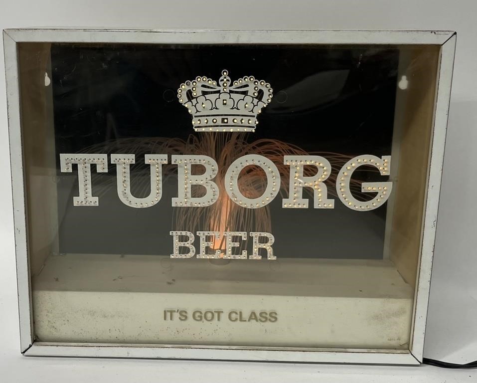 TOBORG BEER LIGHTUP COLORFUL SIGN