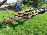 23' trailer frame, with rack