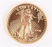 1999 AMERICAN GOLD EAGLE $5.00 1/10 OZ COIN
