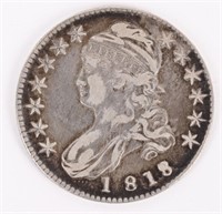 1818/7 CAPPED BUST SILVER HALF DOLLAR