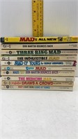 10-1960s 70s  MAD MAGAZINES PAPERBACK BOOKS