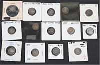 14- CAPPED BUST AND SEATED LIBERTY SILVER DIMES