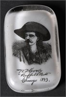 1893 World's Fair BUFFALO BILL CASED PAPERWEIGHT