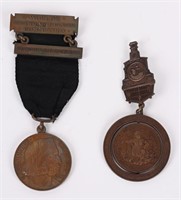 1893 World's Fair BOARD LADY MANAGERS BADGE & RR