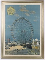 1893 World's Fair ORIGINAL FERRIS WHEEL POSTER