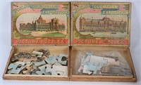 1893 World's Fair 2 McLOUGHLIN LITHO PUZZLE IN BOX