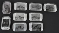 1893 World's Fair 9 LIBBEY CASED GLASS PAPERWEIGHT