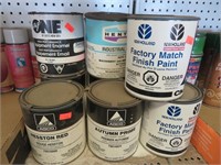 10 paint cans