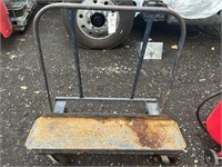 4' Metal Utility Cart On Wheels