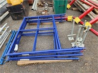 3 Step Up Sections Blue Scaffolding