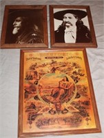 3 Pictures of W.F. Cody "Buffalo Bill"