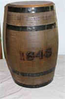 David Nicholson 1843 Wooden Whiskey Barrel