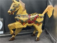 Vintage Wood Carving Folk Art Horse Hand Carved