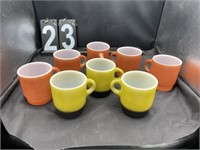 Vintage Lot of 8 Fire King Coffee Mugs
