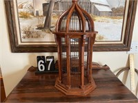 Decorative Wood & Wire Bird Cage