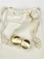 10-Pack Cabinet Knobs, Round Gold Brass Pulls