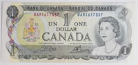 1973 Canada $1 Note