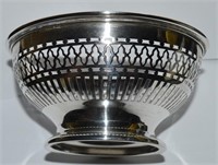Pierced Sterling Candy Dish Chester 1912 96.4 Grms