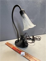 GREAT CAST IRON LILY LAMP