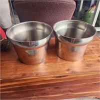 Winco Stainless Steel Pots (2)