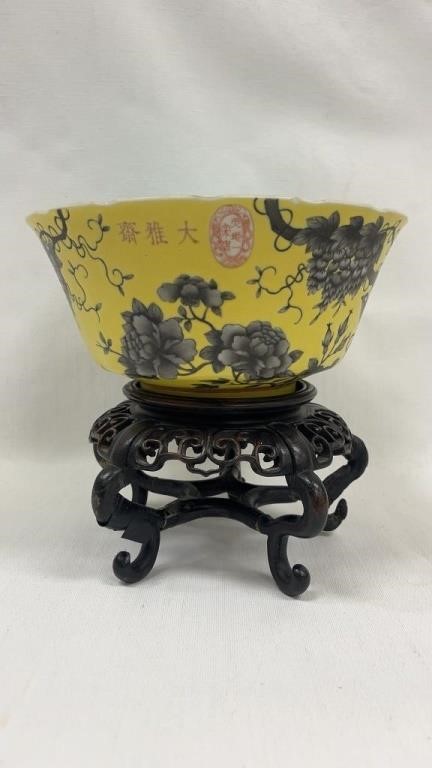 Chinese Dayazhai Porcelain Imperial Marks Bowl 20c