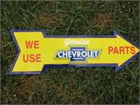 newer chevy arrow sign