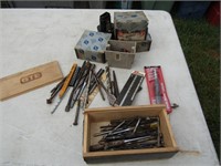 metal container,drill bits,punches & items