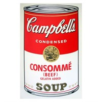 Andy Warhol "Soup Can 11.52 (Consomme)" Silk Scree