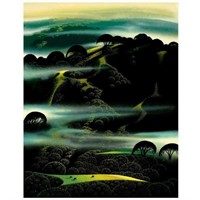 Eyvind Earle (1916-2000), "Fog Draped Hills" Limit