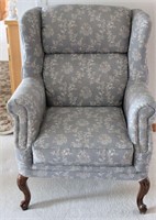 Wing Back Chair 32.5" W 41"T 27" D