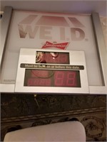 Budweiser - We ID Time and Date Clock