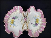 Hand painted serving dish 14 inches wide 10” deep