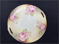 Hand painted plate marked Silesia
