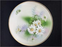 Hand, painted plate, roughly 9 inches in diameter