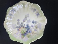 Hand painted plate marked Silesia plate is 8
