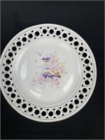 Hand painted plate, no marking 9 inches in