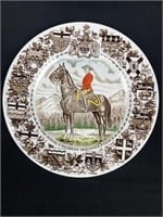 Souvenir plate of Royal Canadian mounted police